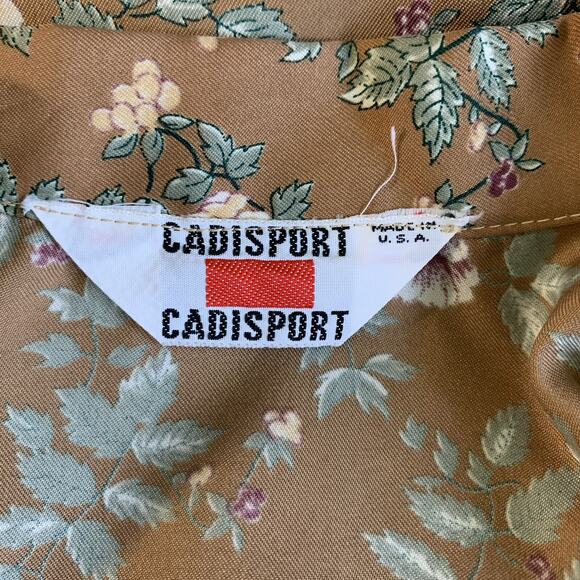 Vintage 1980s Romantic Floral Cottagecore Dark Academia Blouse Medium - Picture 6 of 7